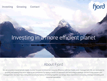 Tablet Screenshot of fjordcap.com